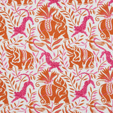 Colourful red and orange Christopher Farr La Jungle Fabric Upholstery