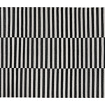 Black and white stripe contemporary rug interiors