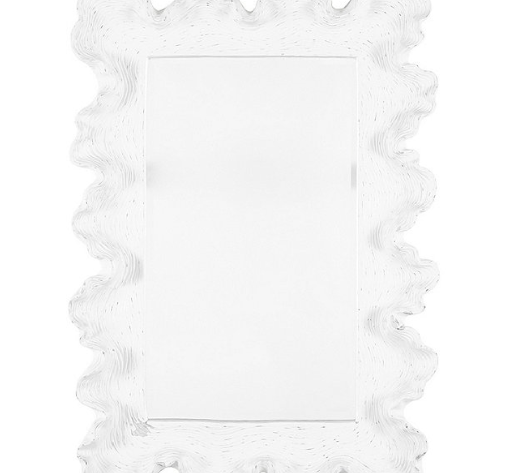 White Scallop Coastyle style mirror