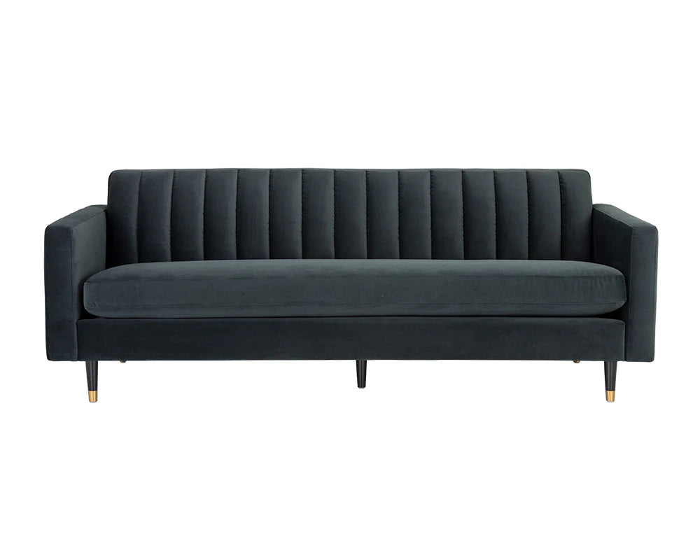Channeled Back Sofa